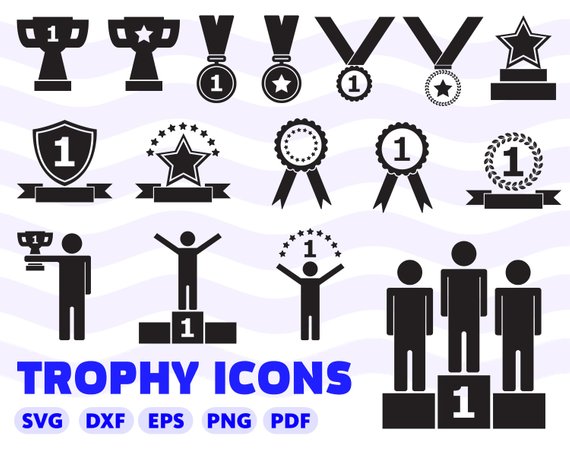 Prize clipart svg. Trophy award champion cup