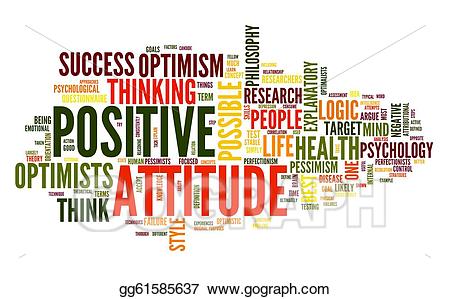 Stock illustration concept in. Psychology clipart positive attitude