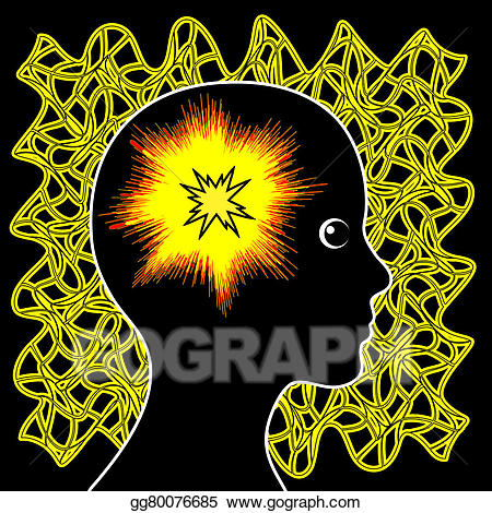 Seizure stock illustration gg. Psychology clipart triggers