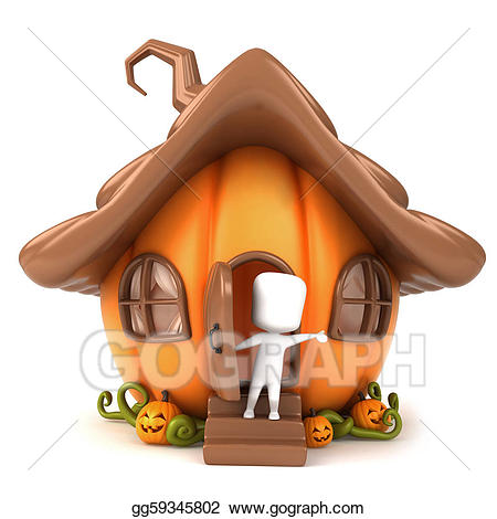 pumpkin clipart house