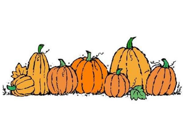 pumpkin clipart row
