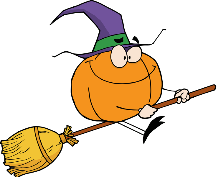 pumpkin clipart witch