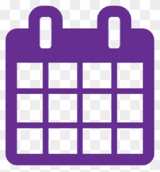 purple clipart calendar
