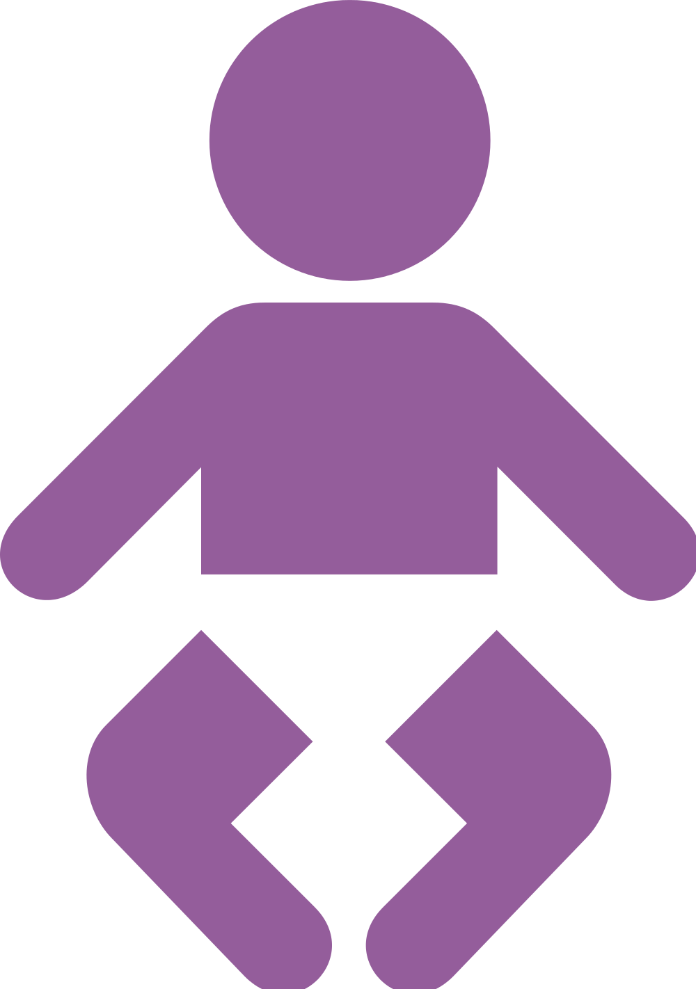 File child in icon. Purple clipart diaper