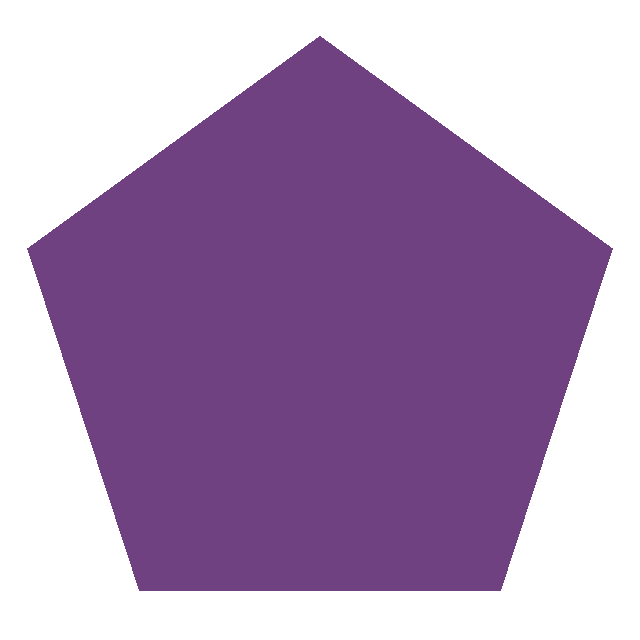 purple clipart pentagon