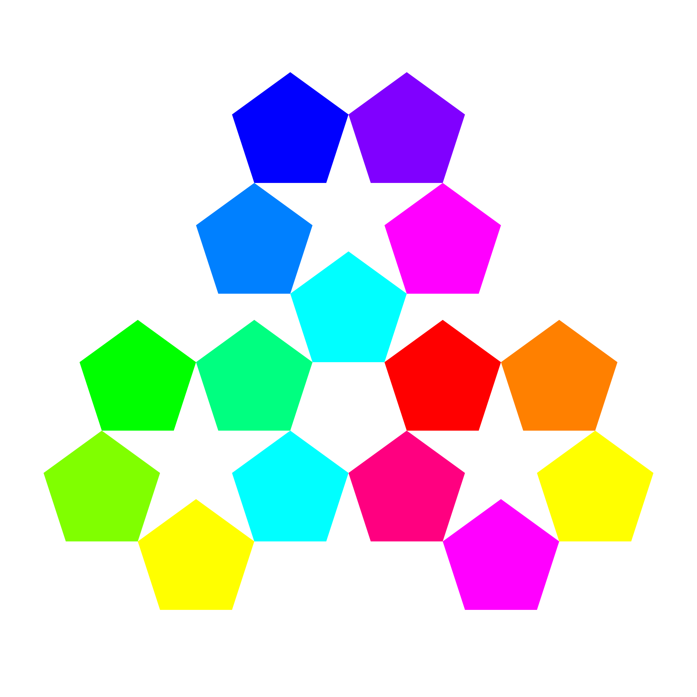 purple clipart pentagon