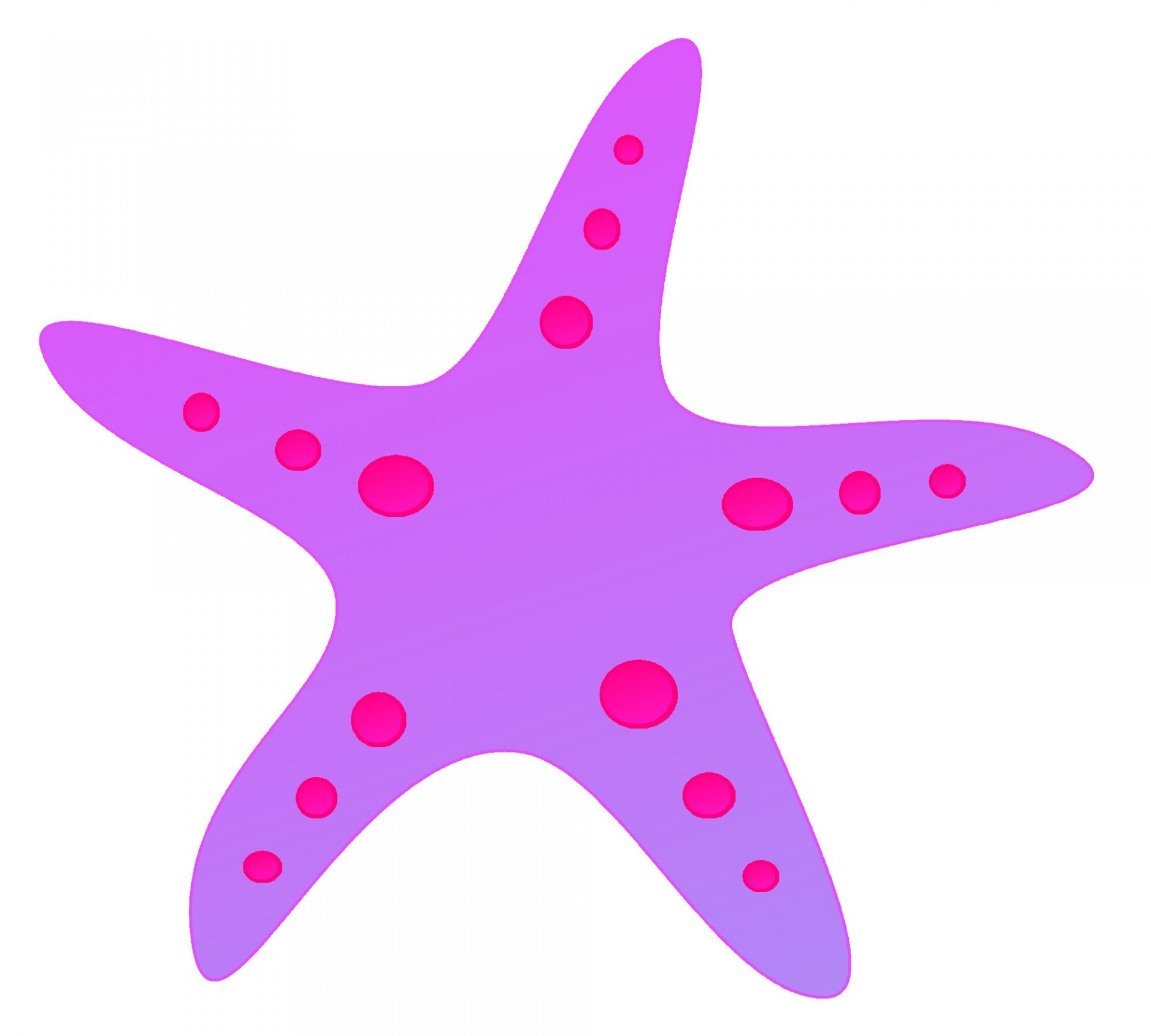 Starfish clipart purple starfish. Red dots summer beach