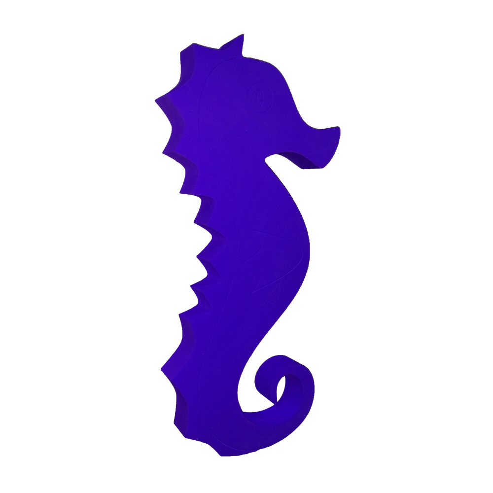 purple clipart seahorse