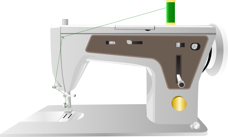 shears clipart sewing machine