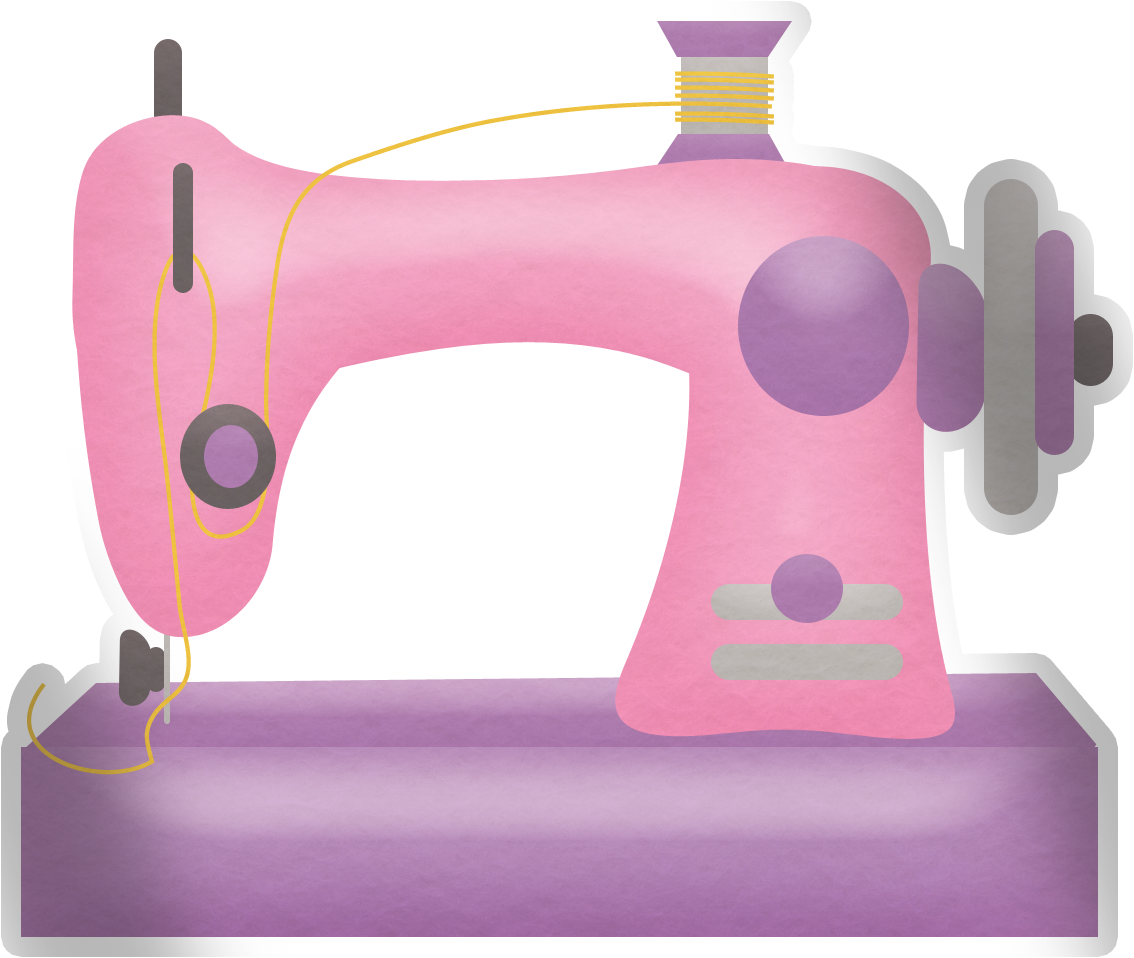 purple clipart sewing machine