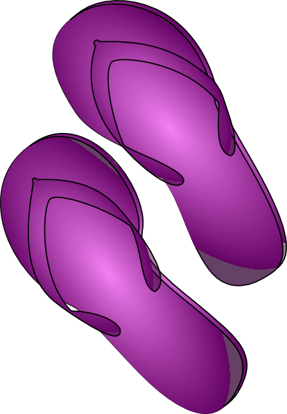 purple clipart slipper