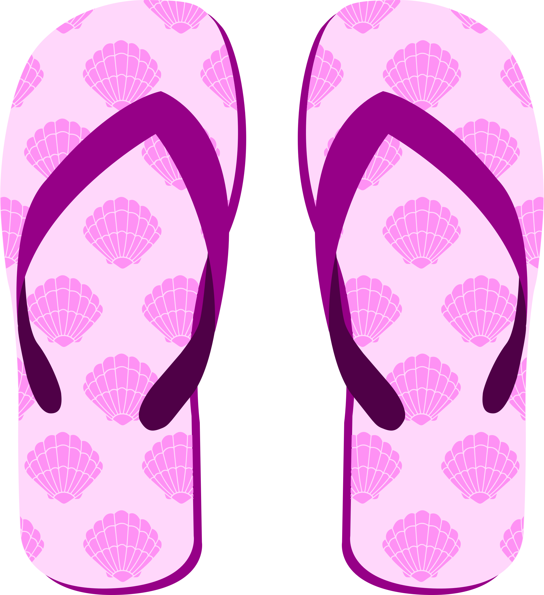 purple clipart slipper