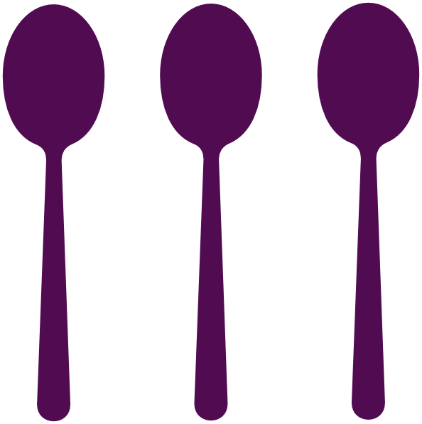 purple clipart spoon