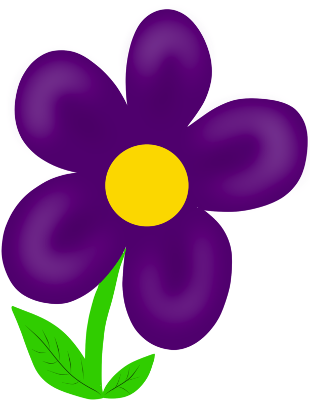 purple clipart spring