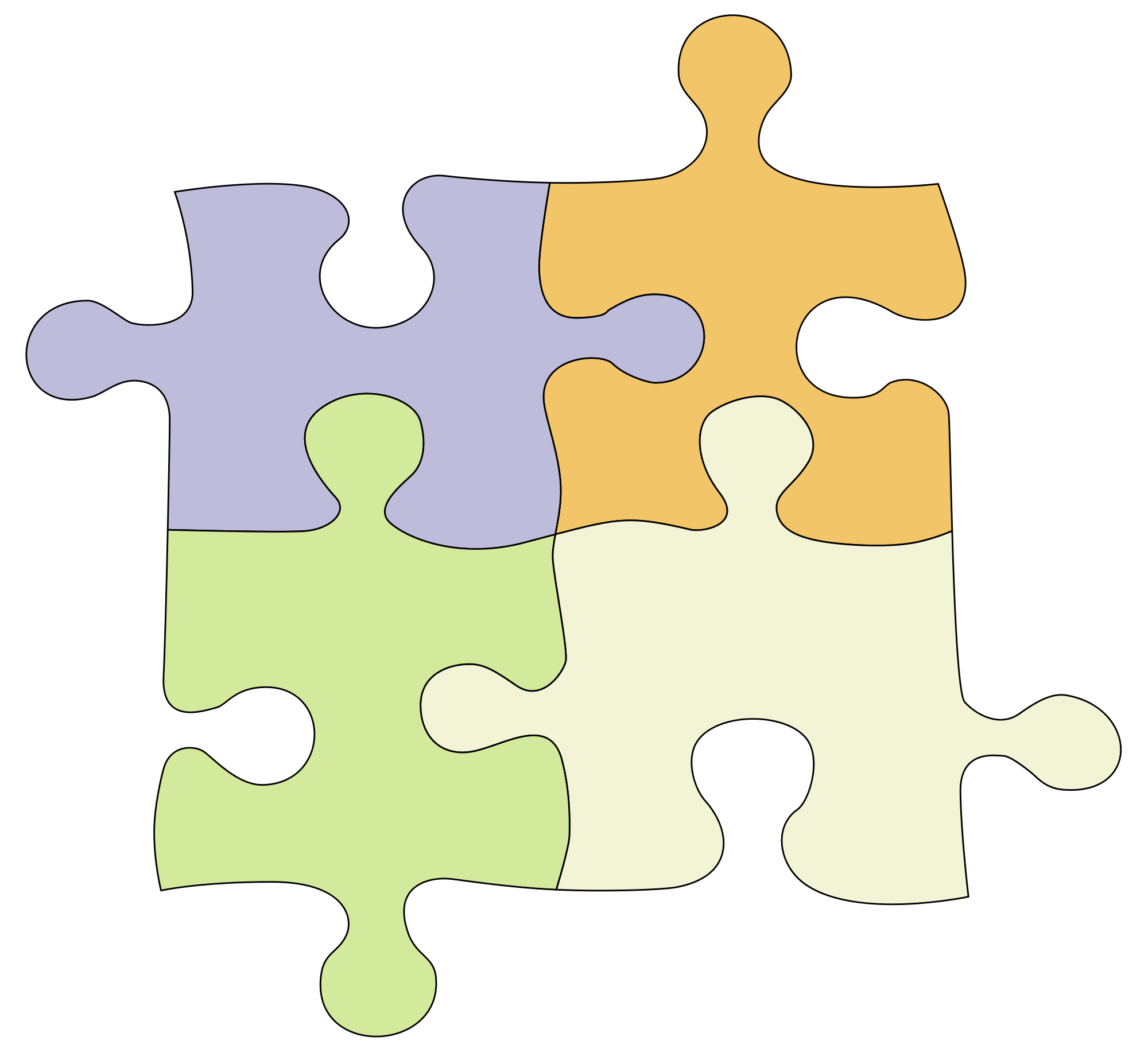 File svg wikimedia commons. Puzzle clipart 4 piece