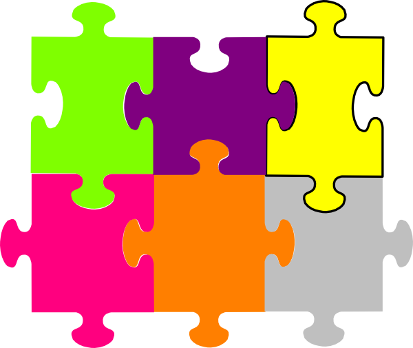 puzzle clipart 6 piece