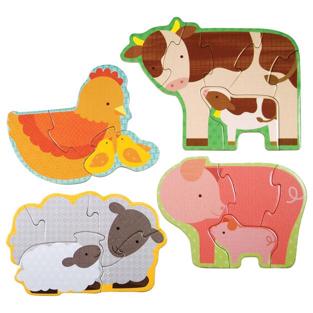Puzzle clipart animal puzzle. Baby farm animals beginner