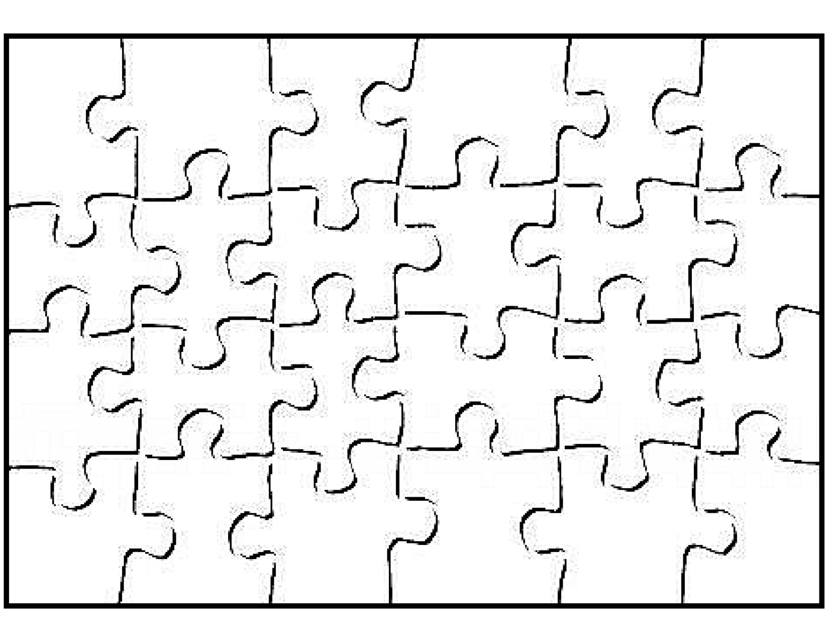 puzzle clipart blank