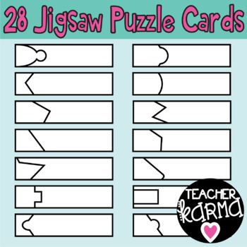 Puzzle clipart classroom. Jigsaw card templates 
