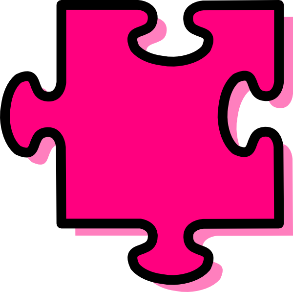 puzzle clipart pink