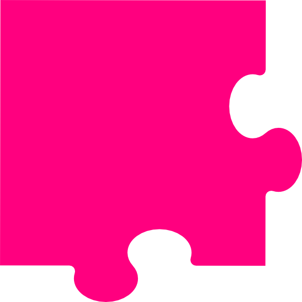 puzzle clipart pink