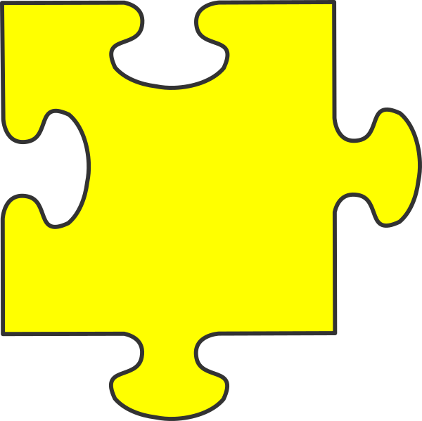 puzzle clipart yellow