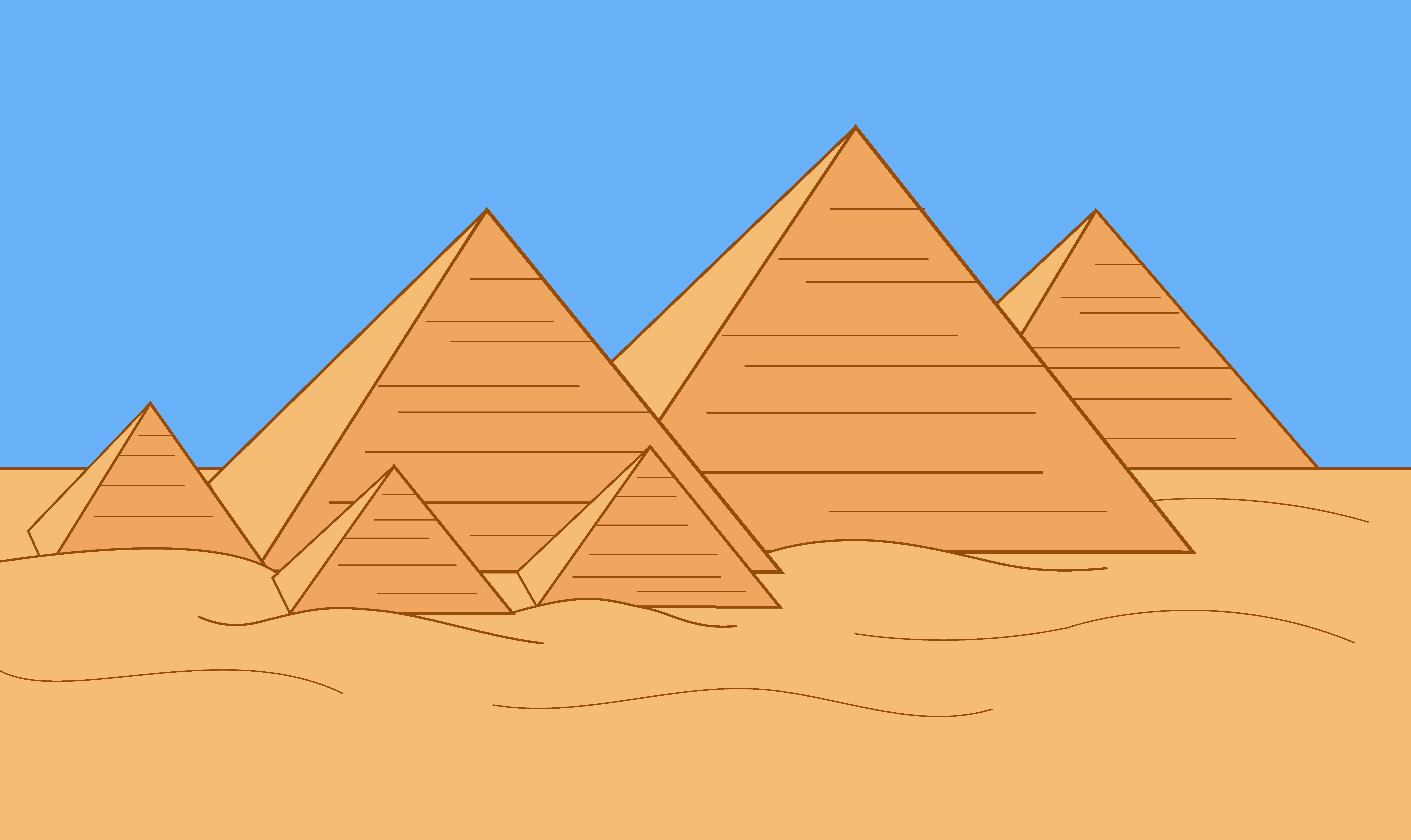 Pyramid clipart. Fresh collection digital coloring