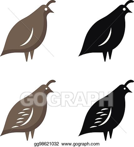 quail clipart vector
