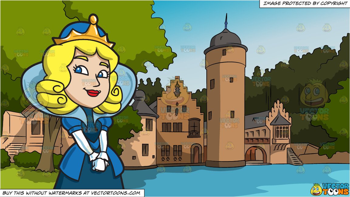 queen clipart castle