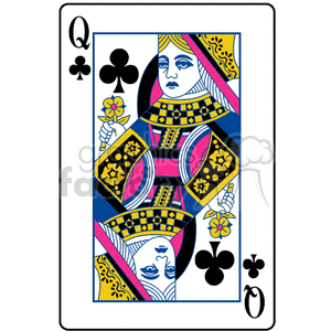 queen clipart clubs