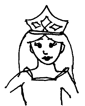 queen clipart drawing
