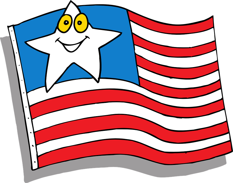 Cartoon american flag desktop. Tacos clipart face