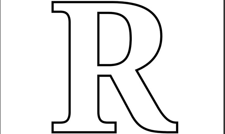 r clipart letter