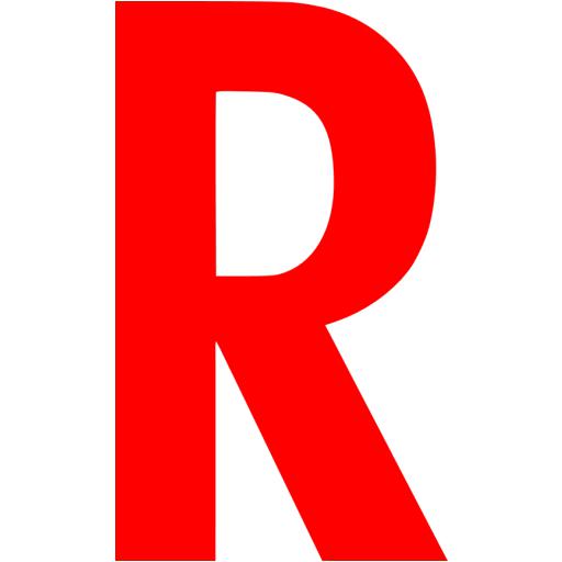 r clipart red letter