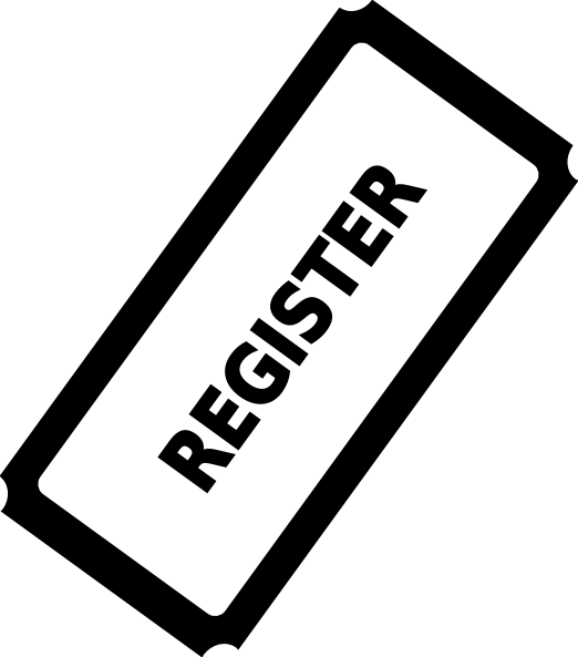 Ticket clipart large. Registration register button clip
