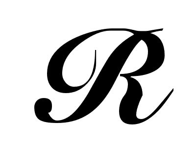r clipart single alphabet