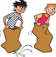 Race clipart. Free sack