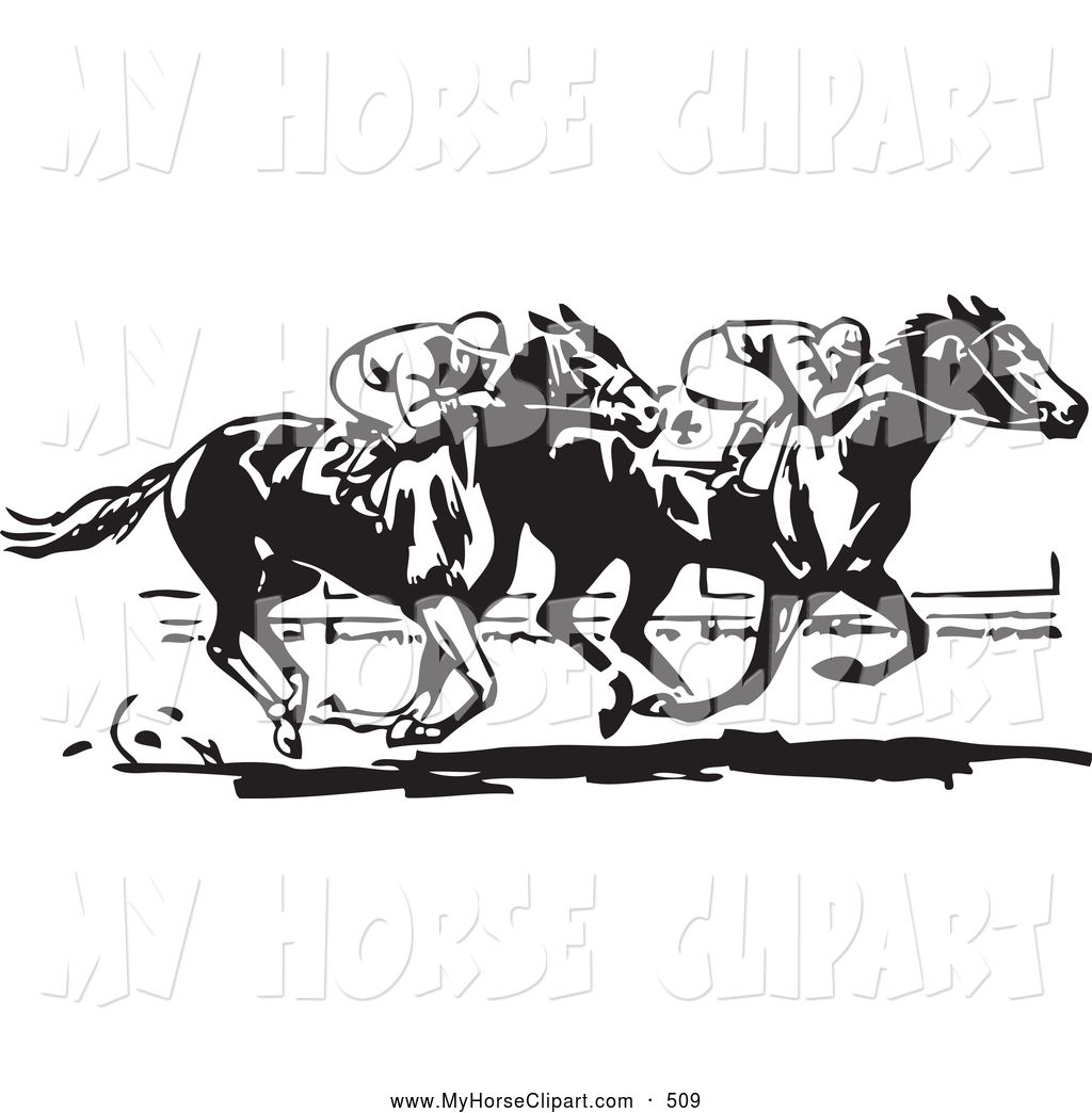 race clipart black and white