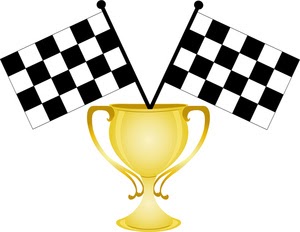 Trophy imageauto racing gold. Race clipart raced