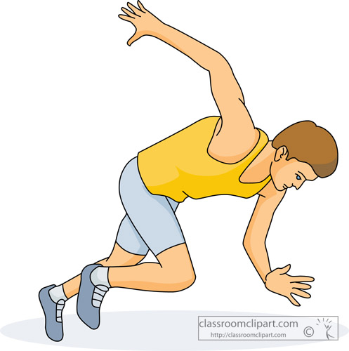 Race clipart running start. Track field clip art