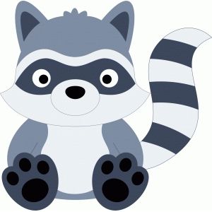 Silhouette at getdrawings com. Racoon clipart