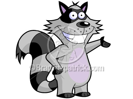 racoon clipart animated