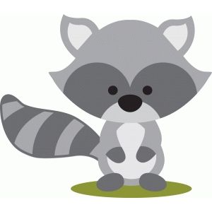 woodland clipart raccoon