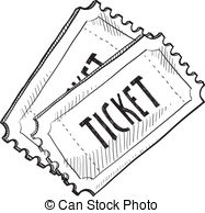 tickets clipart drawing