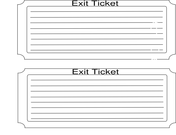 raffle clipart exit ticket