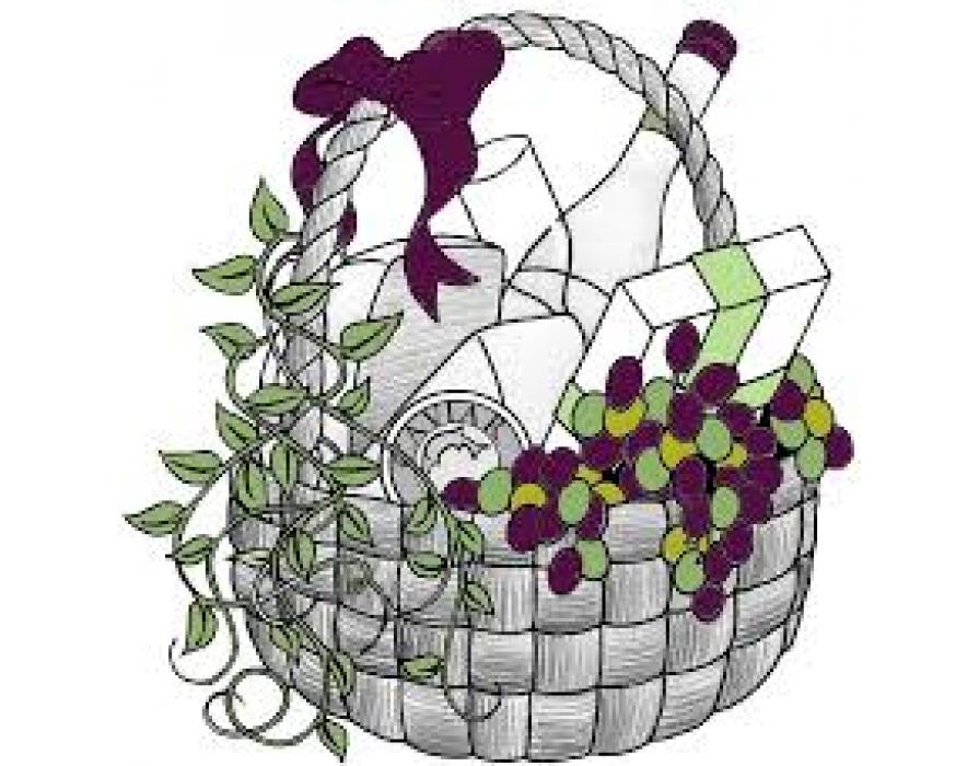 Gift for earth month. Raffle clipart makeup basket