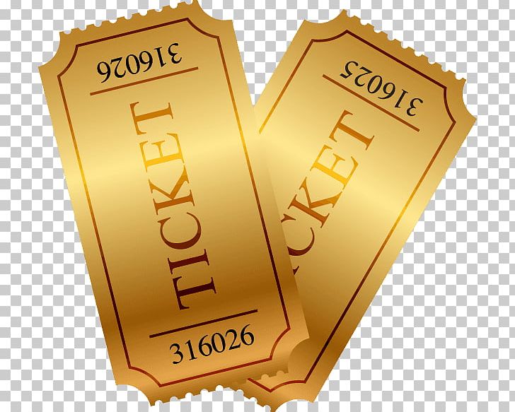 ticket clipart gold