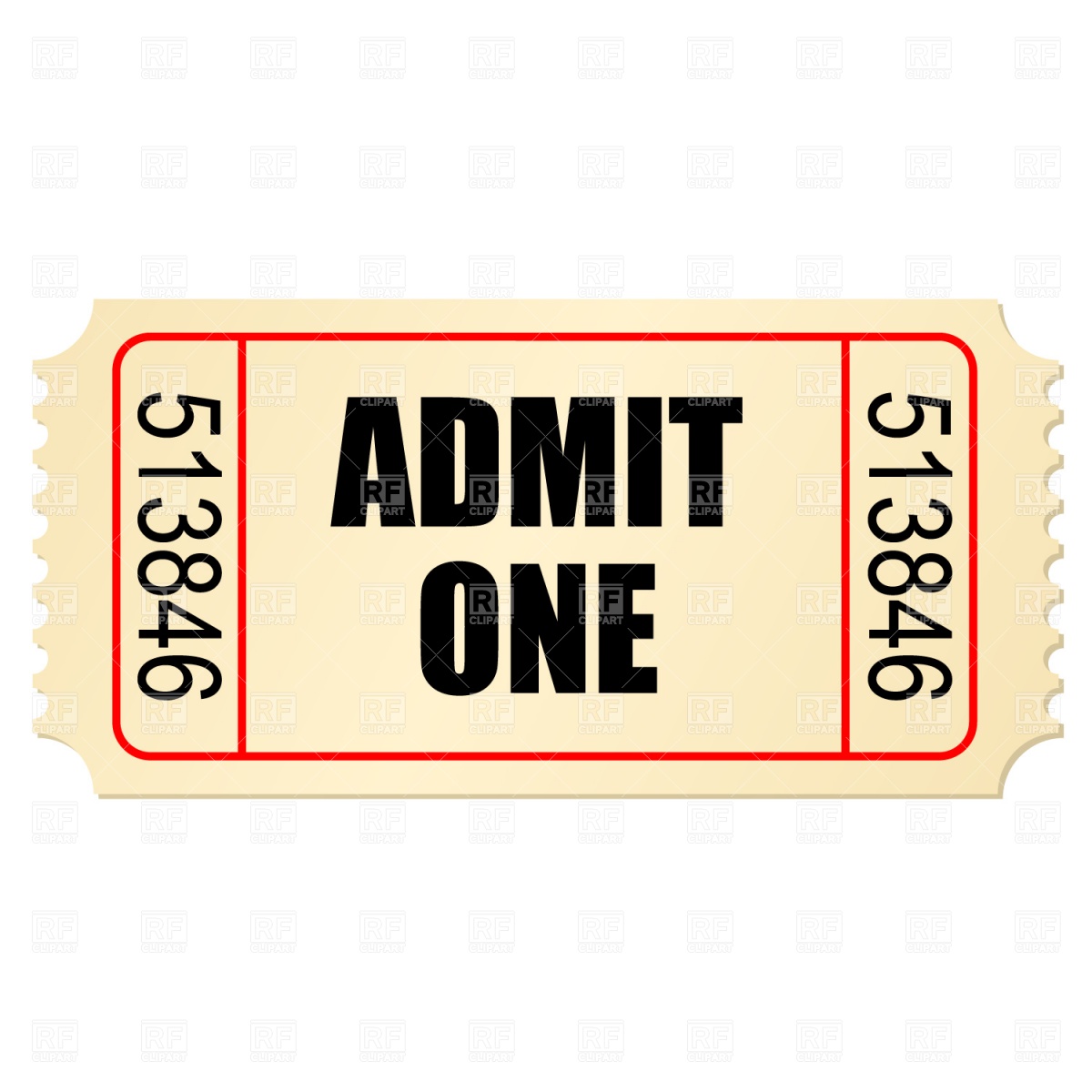  stub vector free. Raffle clipart theater ticket