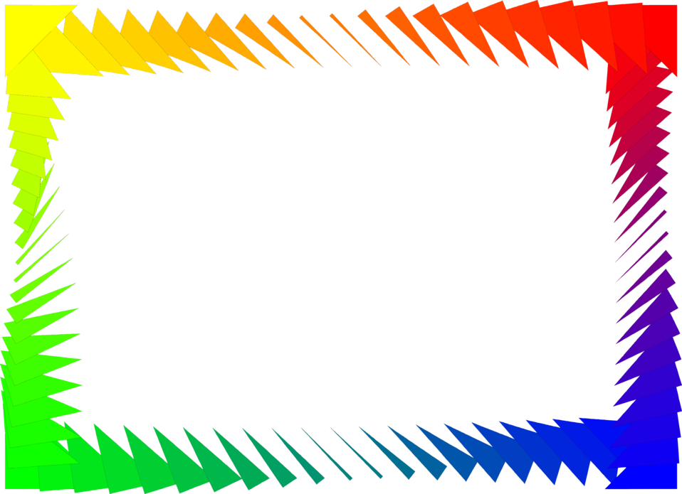 Rainbow border png.  for free download