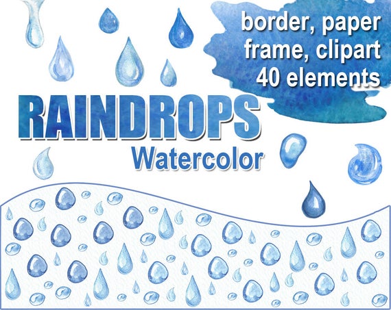 raindrop clipart border